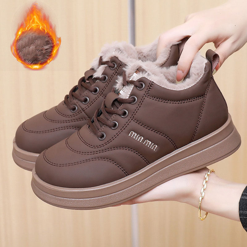 Botas altas de algodón con forro polar antideslizante