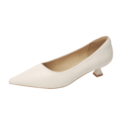Tacones de punta afilada estilo francés