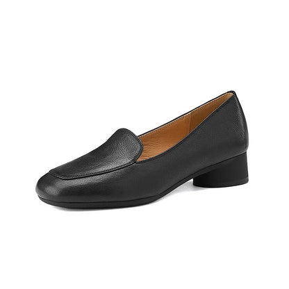 Mocasines de piel suave con corte bajo estilo francés