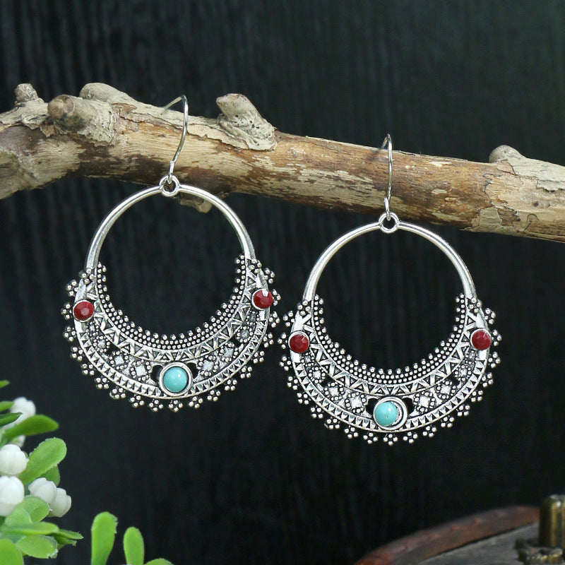 Área de beneficios mensuales：Pendientes Boho Turquesa – 13 Estilos