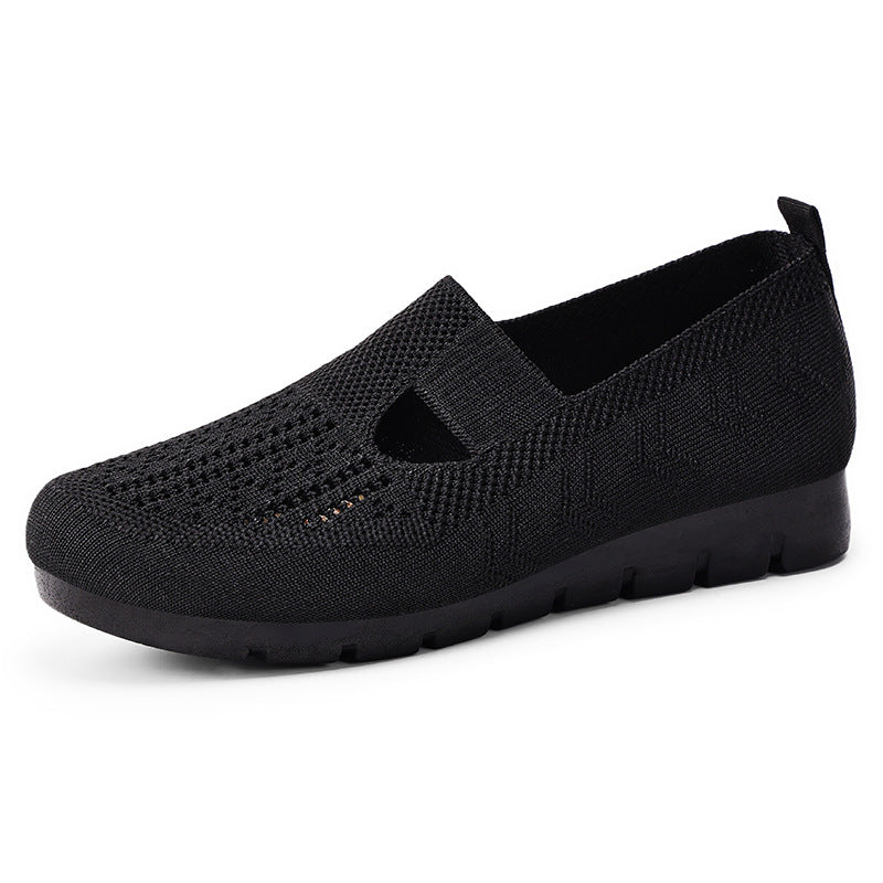 Sandalias tejidas con malla transpirable de verano