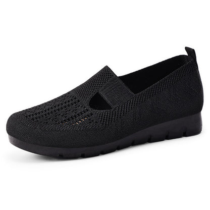 Sandalias tejidas con malla transpirable de verano