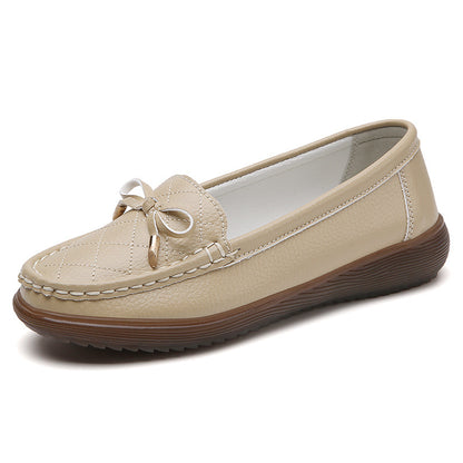 Zapatos de suela blanda con lazo