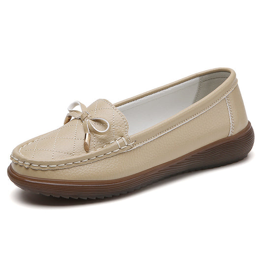 Zapatos de suela blanda con lazo
