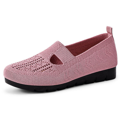 Sandalias tejidas con malla transpirable de verano