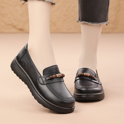 Mocasines de piel suave tipo slip-on