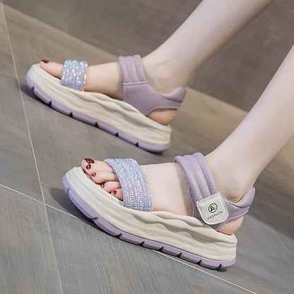 Sandalias casuales deportivas con plataforma