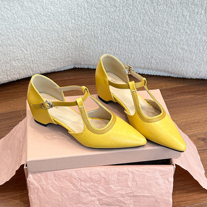 Zapatos casuales de cuero con elevación interna y diseño sofisticado