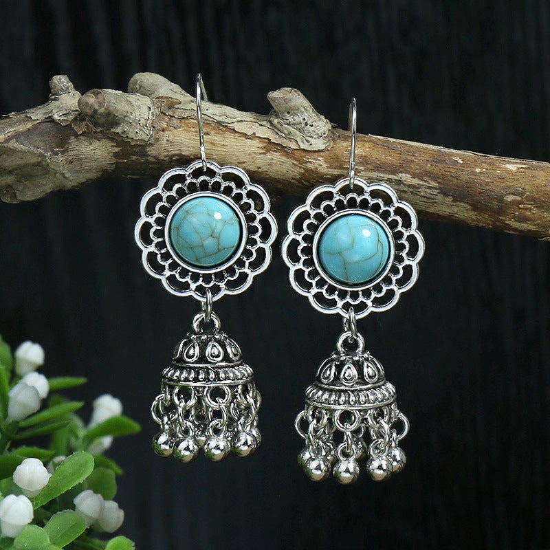 Área de beneficios mensuales：Pendientes Boho Turquesa – 13 Estilos