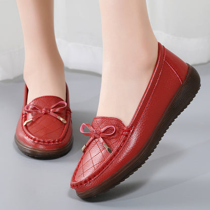 Zapatos de suela blanda con lazo