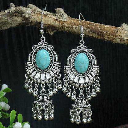 Área de beneficios mensuales：Pendientes Boho Turquesa – 13 Estilos