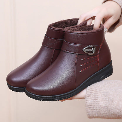 Botas de piel auténtica con forro polar