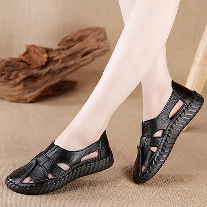 Zapatos antideslizantes con tendones de cuero suave