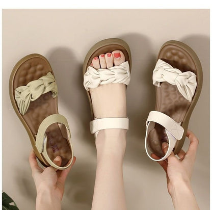 Sandalias de playa con tacón medio y suela suave