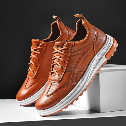 Zapatos deportivos de cuero para hombre