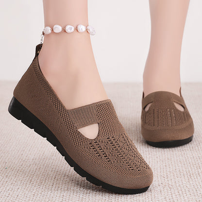 Sandalias tejidas con malla transpirable de verano