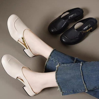 Zapatos punta redonda – piel suave