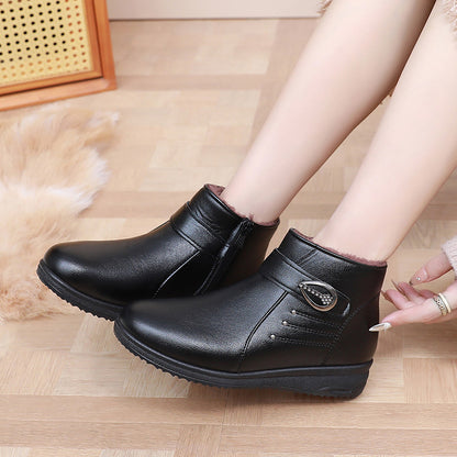 Botas de piel auténtica con forro polar