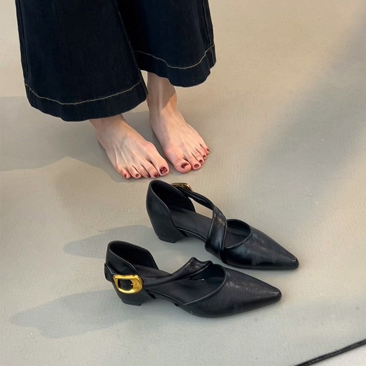 Sandalias de diseño minimalista con elevación interna y estilo elegante