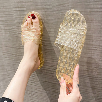 Área de beneficios mensuales：Zapatos de cristal antideslizantes y antiolores✨