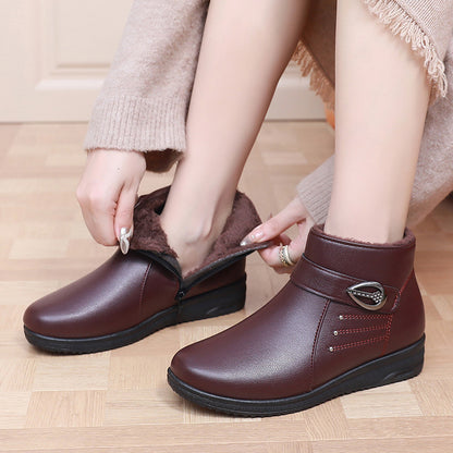 Botas de piel auténtica con forro polar