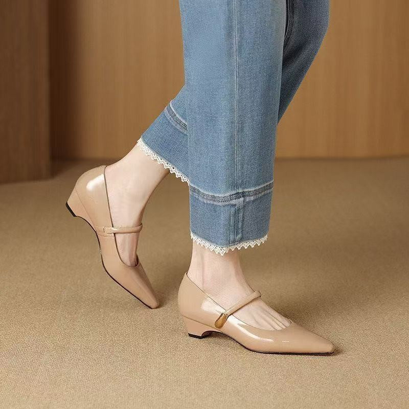 Zapatos de tacón para mujer con cierre de flecha