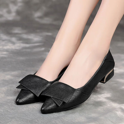 Zapatos de Tacón con Moño Elegante