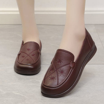 Zapatos de piel con tendón de vacuno