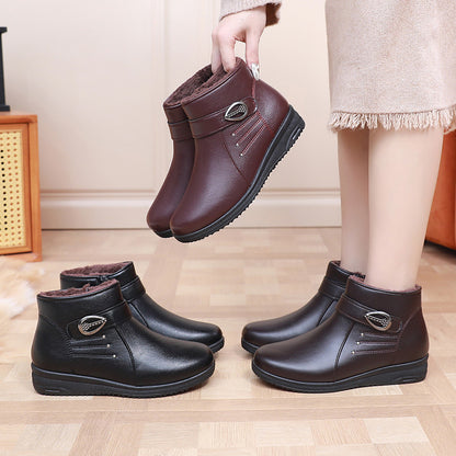 Botas de piel auténtica con forro polar