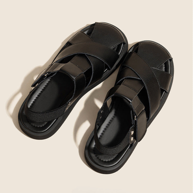 Sandalias gladiador – piel genuina