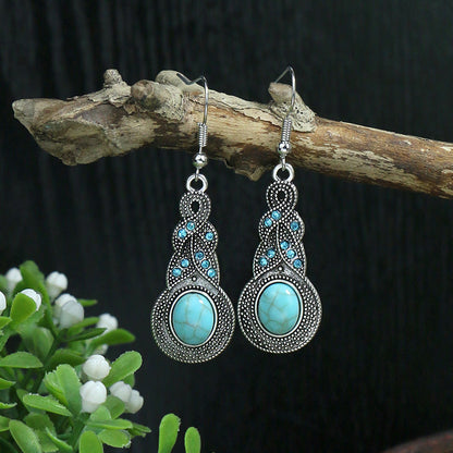 Área de beneficios mensuales：Pendientes Boho Turquesa – 13 Estilos