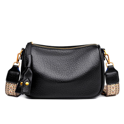 Bolso canguro de piel suave – toque retro y elegante