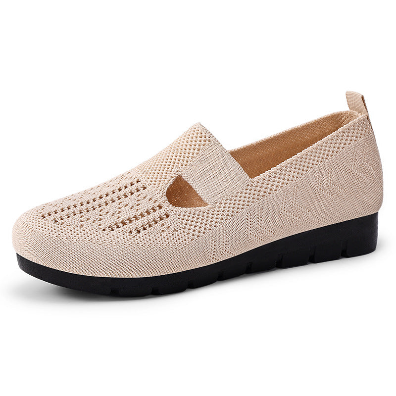 Sandalias tejidas con malla transpirable de verano