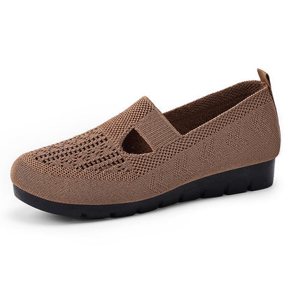 Sandalias tejidas con malla transpirable de verano