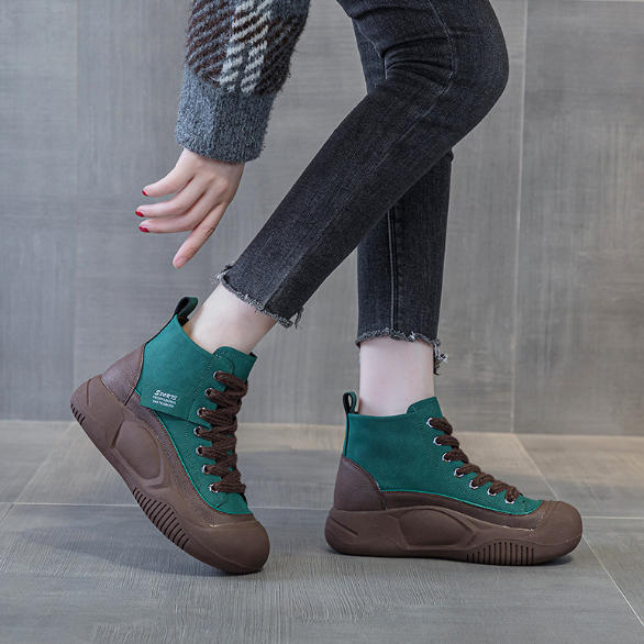 Botas Martin de cuero con alzas