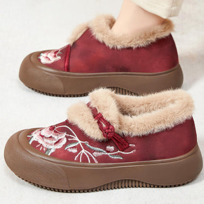 Botas de nieve bordadas