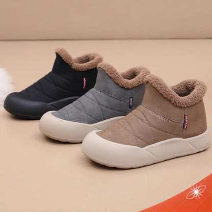 Botas acolchadas antideslizantes sin cordones