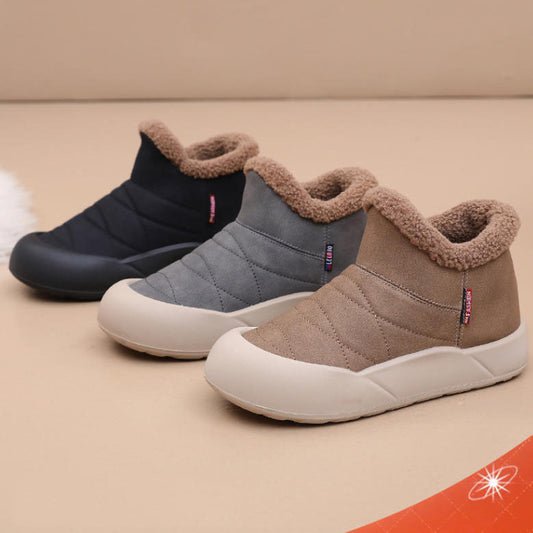 Botas acolchadas antideslizantes sin cordones