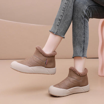 Botas acolchadas antideslizantes sin cordones