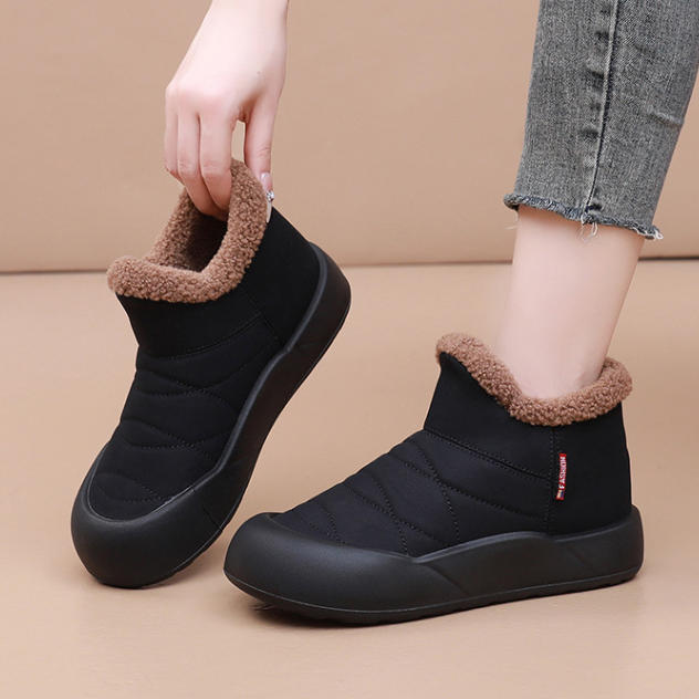 Botas acolchadas antideslizantes sin cordones