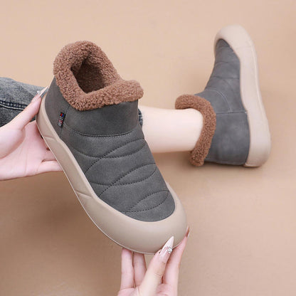 Botas acolchadas antideslizantes sin cordones