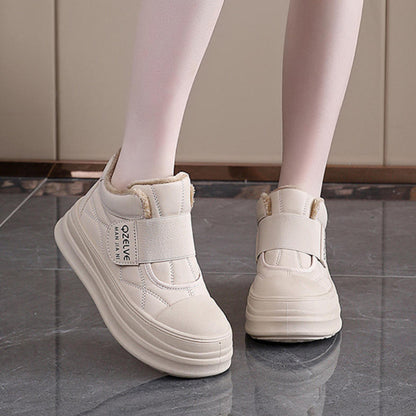 Botas de algodón con plataforma y caña alta