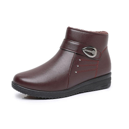 Botas de piel auténtica con forro polar