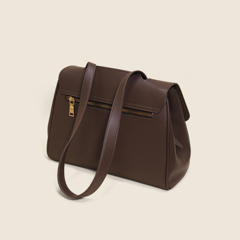 Bolso para mujer de piel auténtica con diseño minimalista