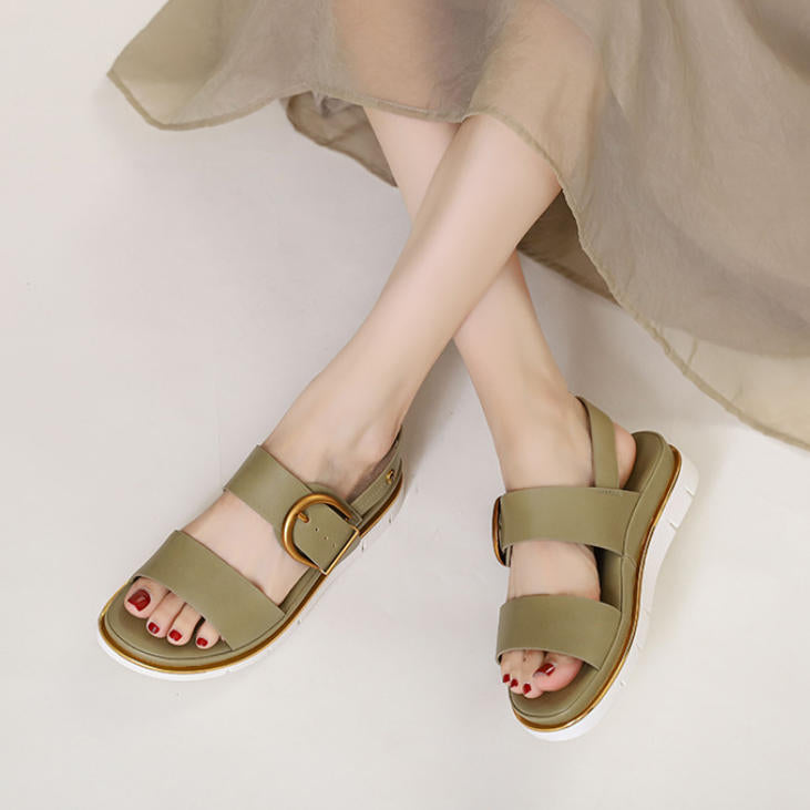 Sandalias de moda con una tira