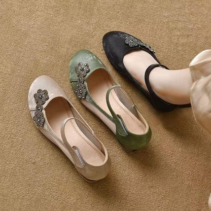Zapatos de malla de seda transpirable con suela suave