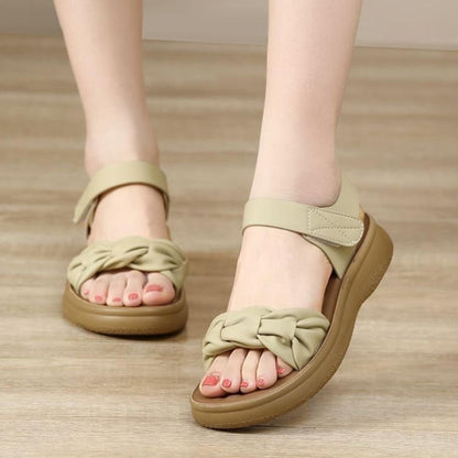 Sandalias de playa con tacón medio y suela suave