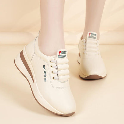Zapatos de piel – plataforma antideslizante, para caminar