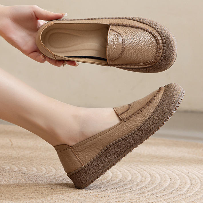 ¡Súper suaves! – Zapatos de piel genuina con suela de goma flexible