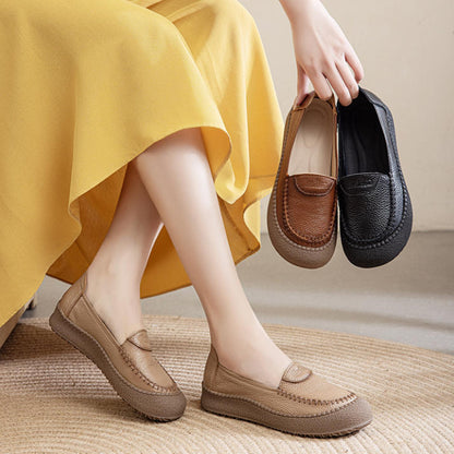 ¡Súper suaves! – Zapatos de piel genuina con suela de goma flexible